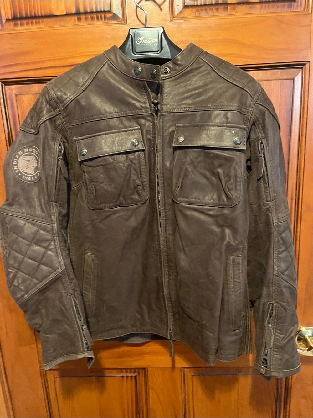 Women’s Brown Leather Indian motorcycle riding Jacket